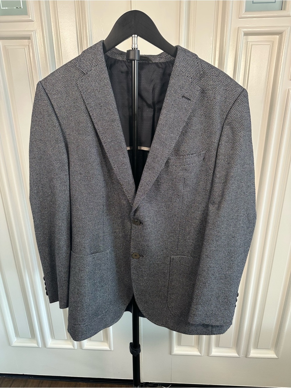 Boss Men's Gray Textured Sport Coat